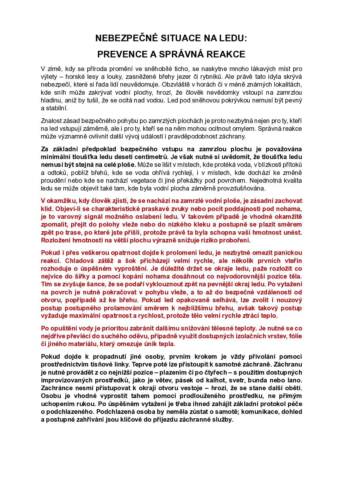 informace od HZS Libereckého kraje autor: kpt. Ing. Alena Sládková