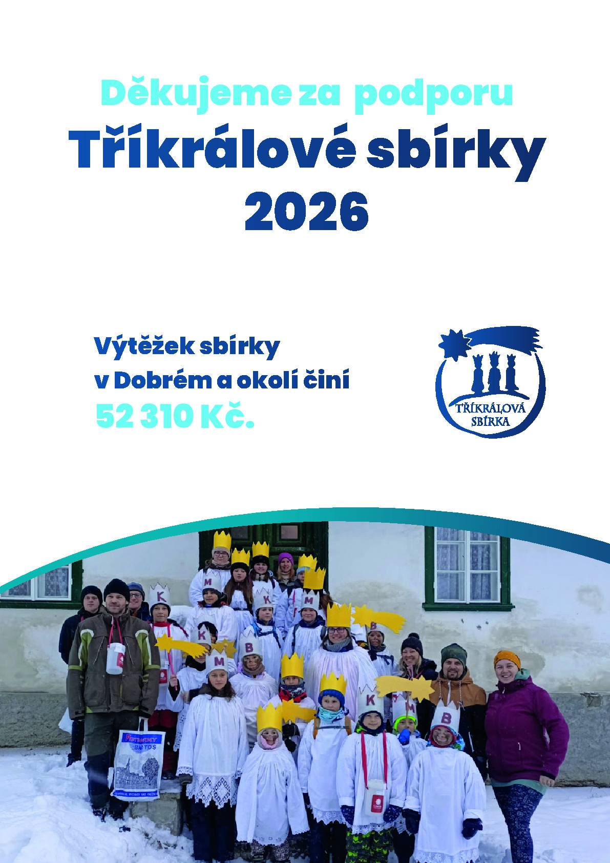 v Dobrém a okolí činí 52 310,- Kč Děkujeme!!