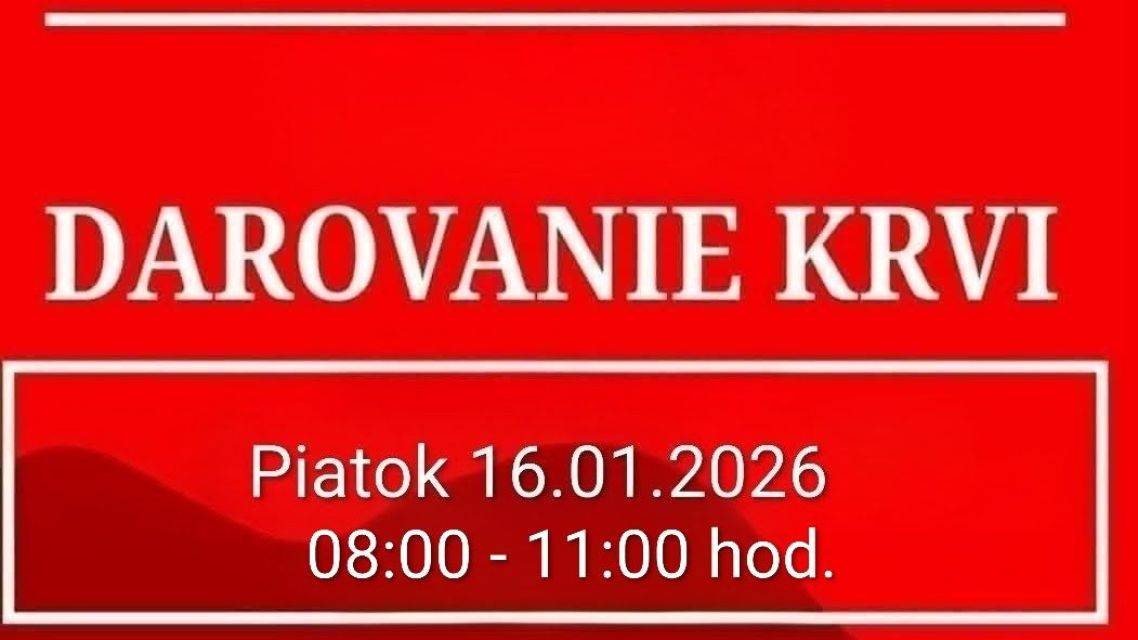 Pozvánka - Darovanie krvi