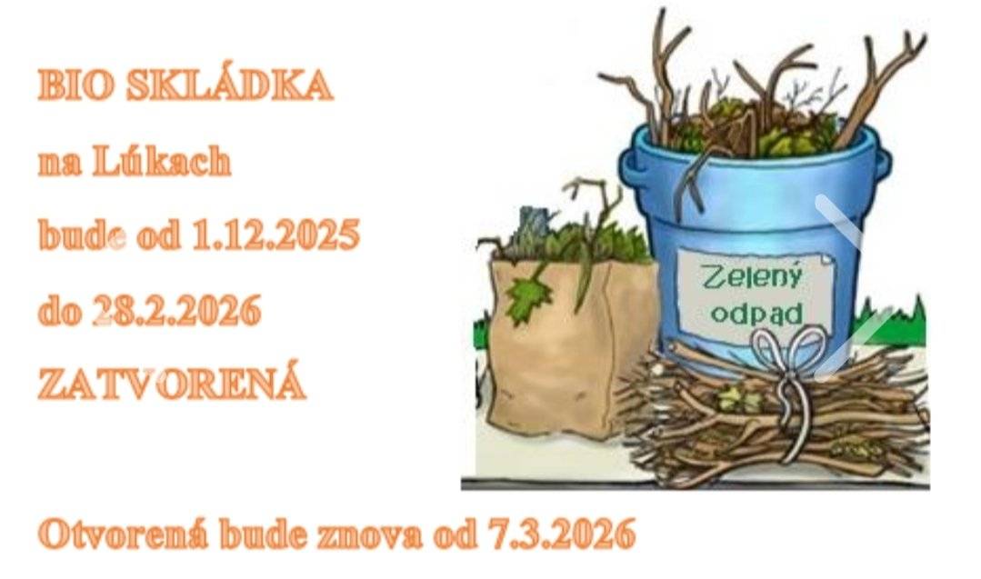 Bioskládka na Lúkach je zatvorená. V roku 2026 bude otvorená až od 7.3.2026