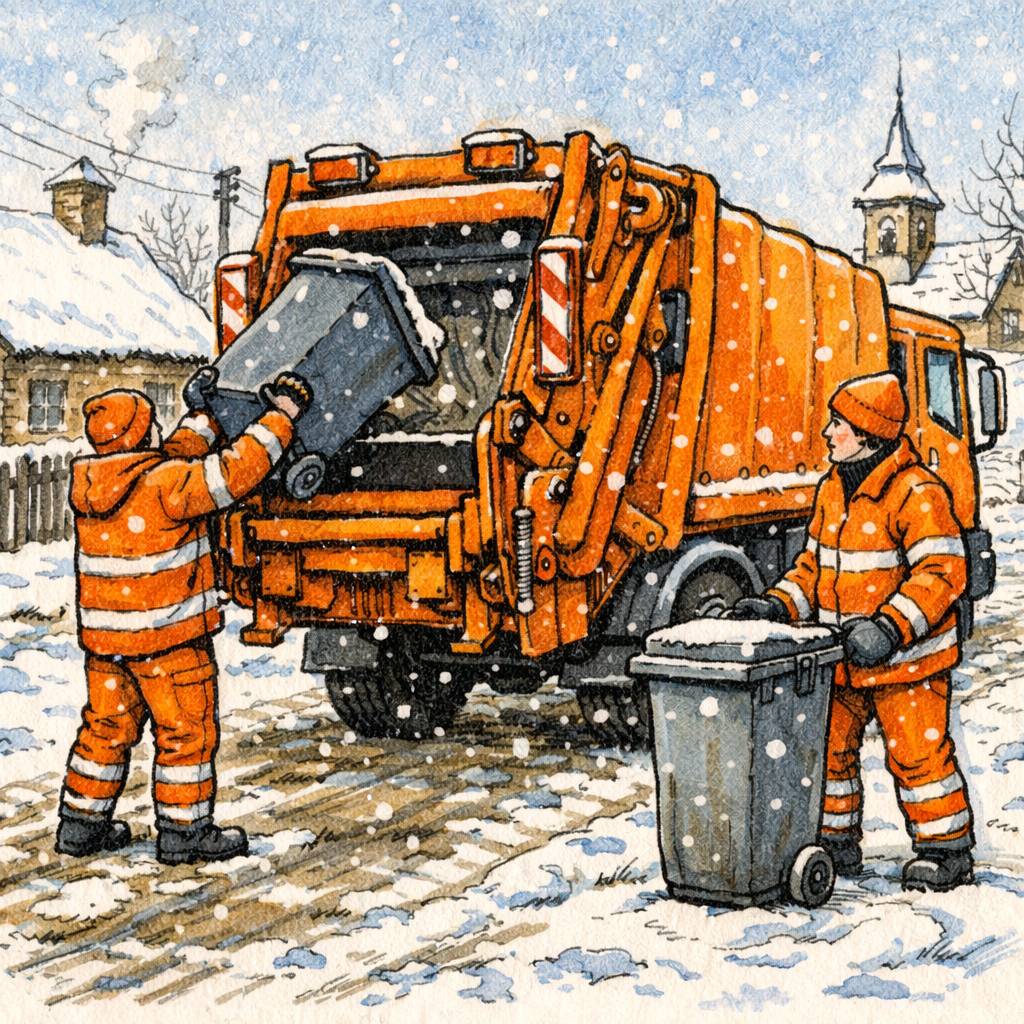 Vážení spoluobčané, rádi bychom Vás informovali o mimořádném svozu komunálního odpadu, který se uskuteční v úterý 20. 1. 2026. Tento svoz bude proveden v místech, kam se dnes 13. 1. 2026 nepodařilo zajet z důvodu zhoršené sjízdnosti vozovky. Děkujeme za pochopení.