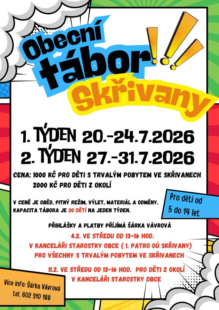 20.-31.7.2026 - 2 turnusy