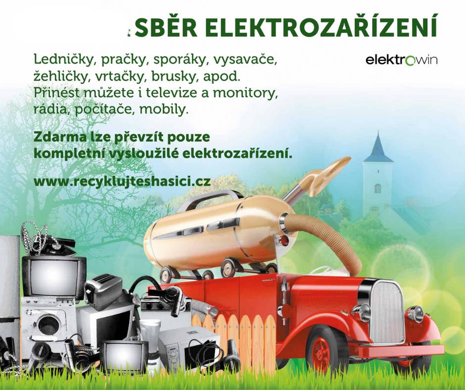 SDH Chvalíkovice informuje!  Stále je možné odevzdat elektrozařízení a autobaterie.  Elektroodpad můžete vozit k plechové boudě hasičů v areálu TJ Sokol, za víceúčelovým hřištěm.    Termín: do pátku 16. ledna