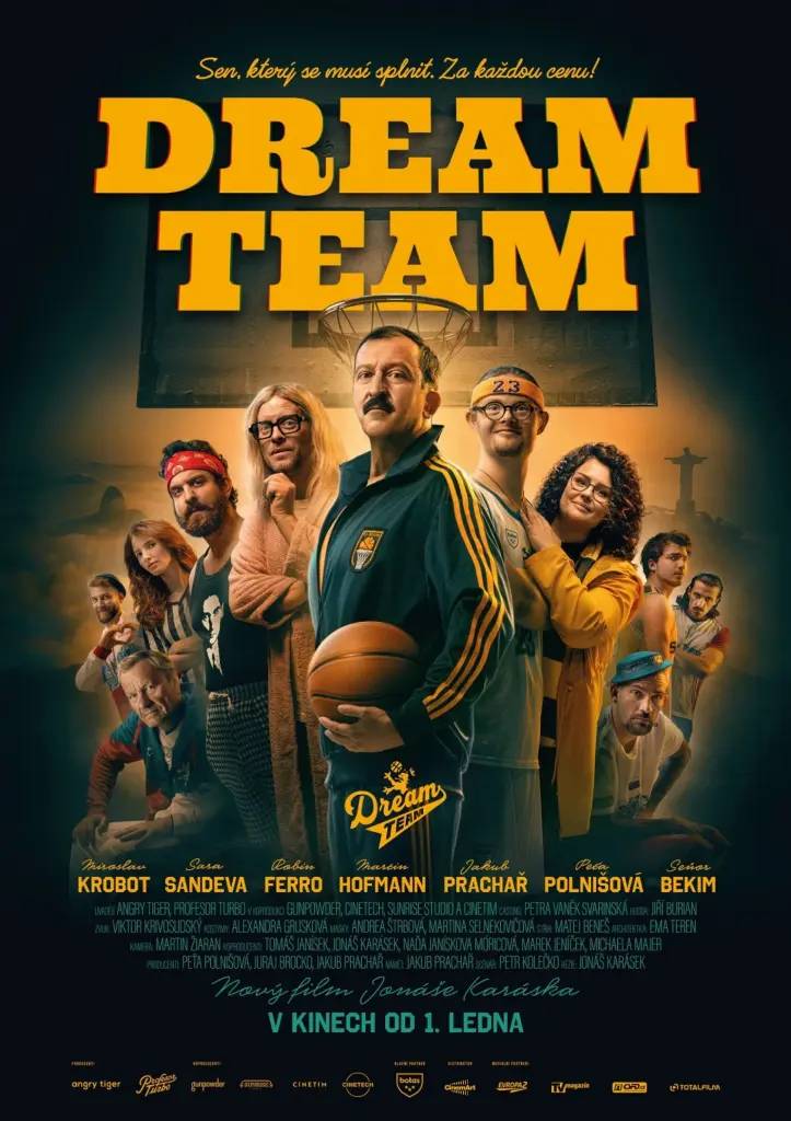 Hlavním hrdinou komedie Dream Team je rázný a svérázný basketbalový trenér Marek (Martin Hofmann), který neuspěje při pokusu dostat svůj tým do druhé národní ligy. Nejraději by s trénováním úplně seknul..