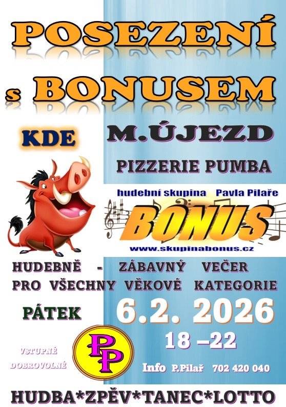 Posezení s BONUSEM