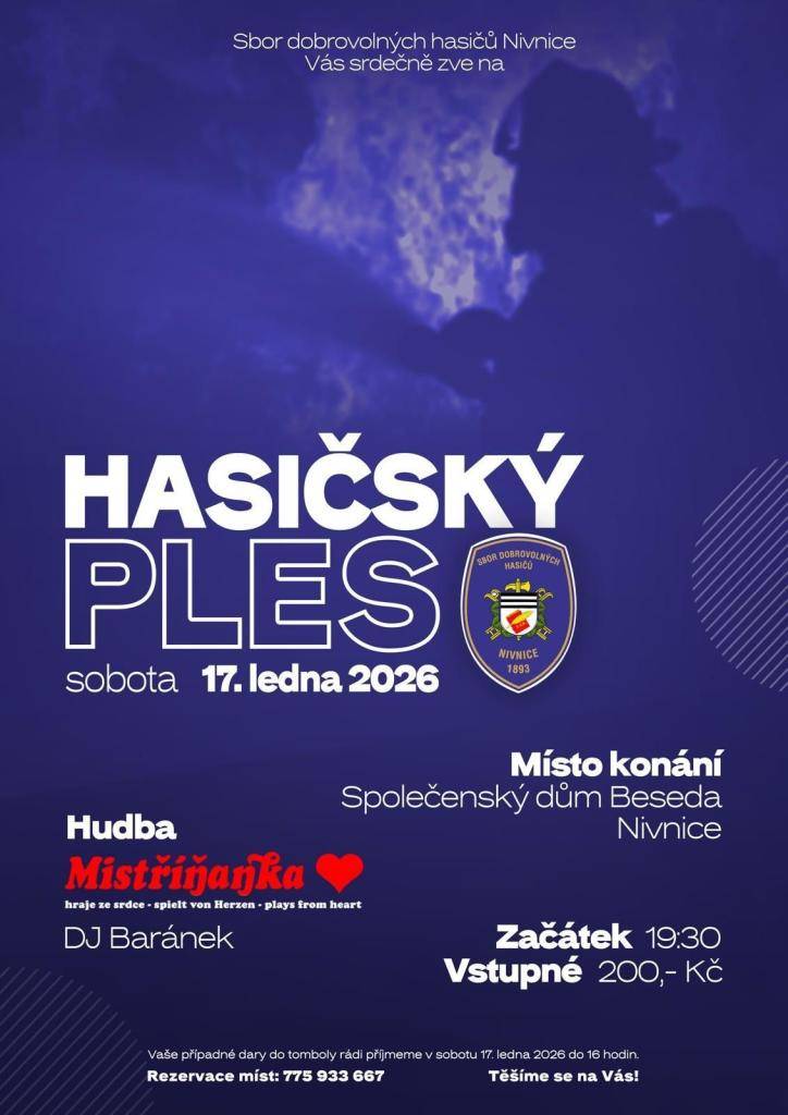 občerstvení zajištěno, hraje DH Mistříňanka a DJ Baránek