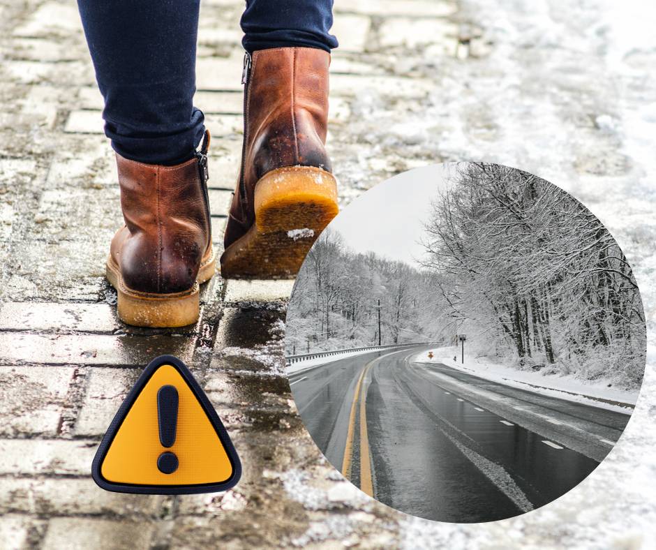 Nízký stupeň nebezpečí 14.1. 15:00 – 15.1. 05:00      - Nebezpečí úrazů při uklouznutí a možná zvýšená nehodovost.   Při pohybu venku je třeba chodit velmi opatrně, starší nebo méně mobilní lidé by měli omezit vycházení ven. Řidičům se doporučuje sledovat dopravní zpravodajství a jezdit velmi opatrně. Počítat s prodloužením doby jízdy.