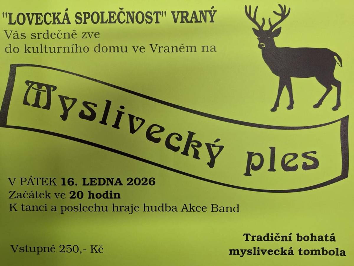Myslivecký ples ve Vraném