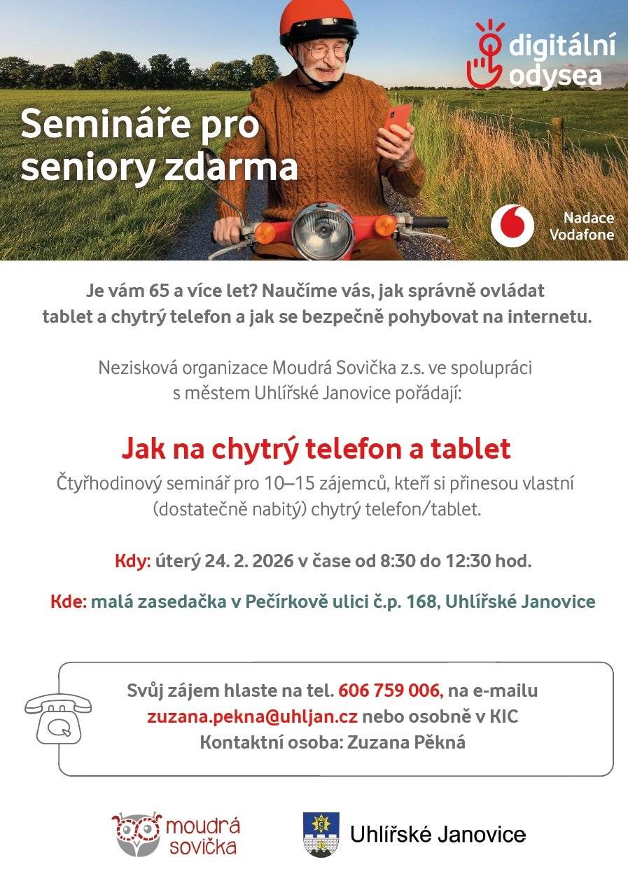 Kurz je zdarma díky podpoře Nadace Vodafone v rámci projektu Digitální Odysea.