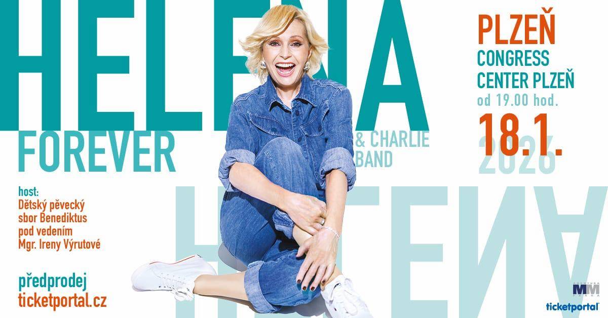 V neděli 18.1.2026 se uskuteční koncert Heleny Vondráčkové  - HELENA FOREVER  CONGRESS CENTER PLZEŇ od 19:00 hodin.    Zbývá posledních pár míst!  předprodej: ticketportal.cz