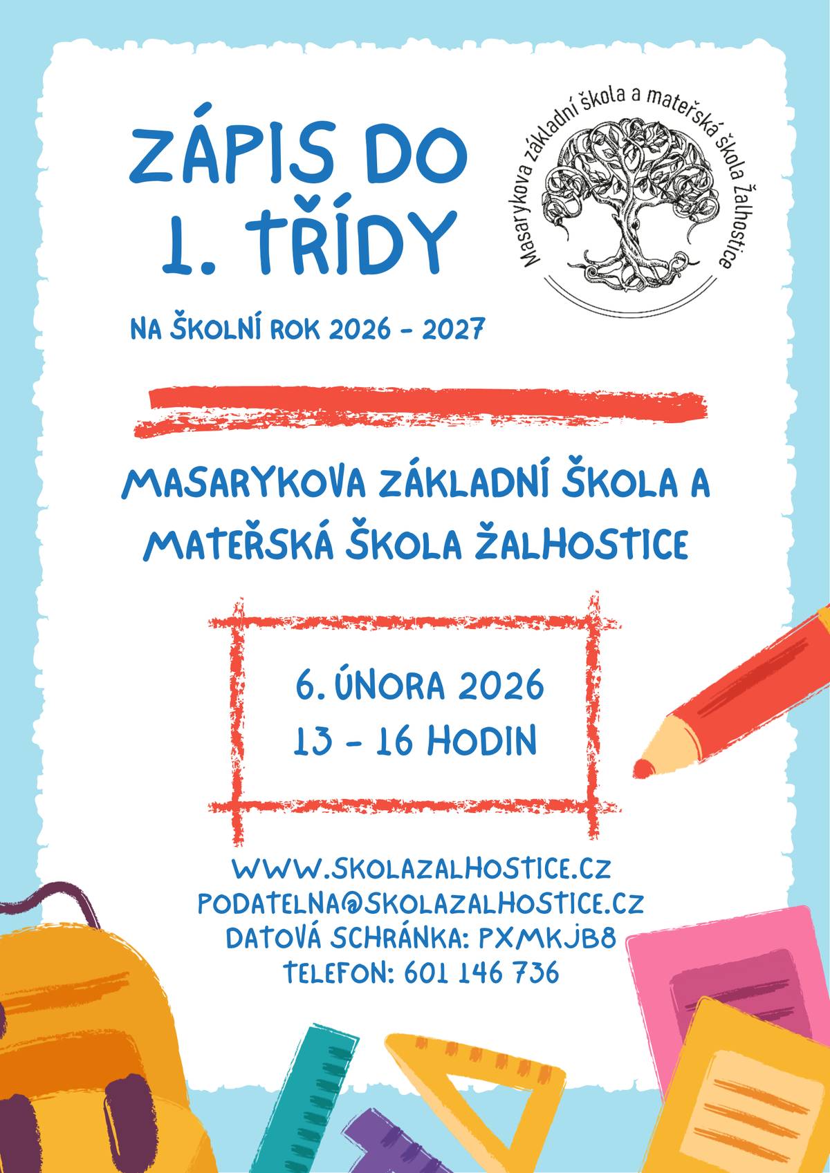 Masarykova základní škola a mateřská škola Žalhostice.