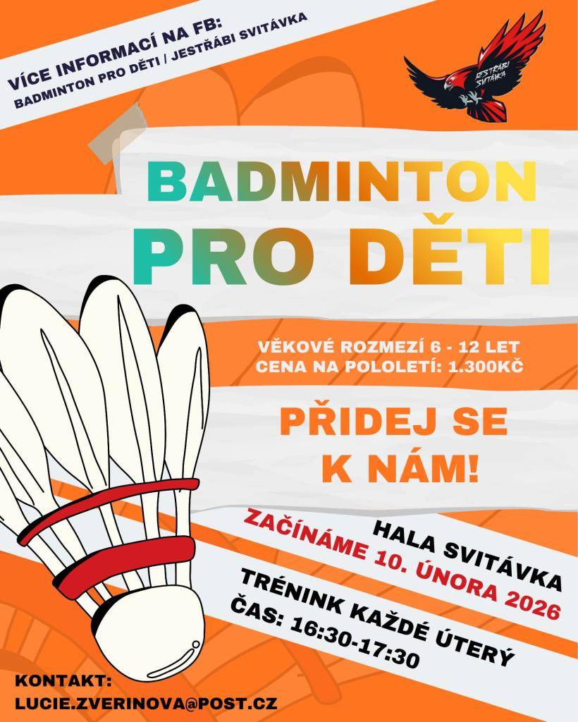 Sportovní hala Jaroslava Zoubka ve Svitávce  Začínáme 10.02.2026