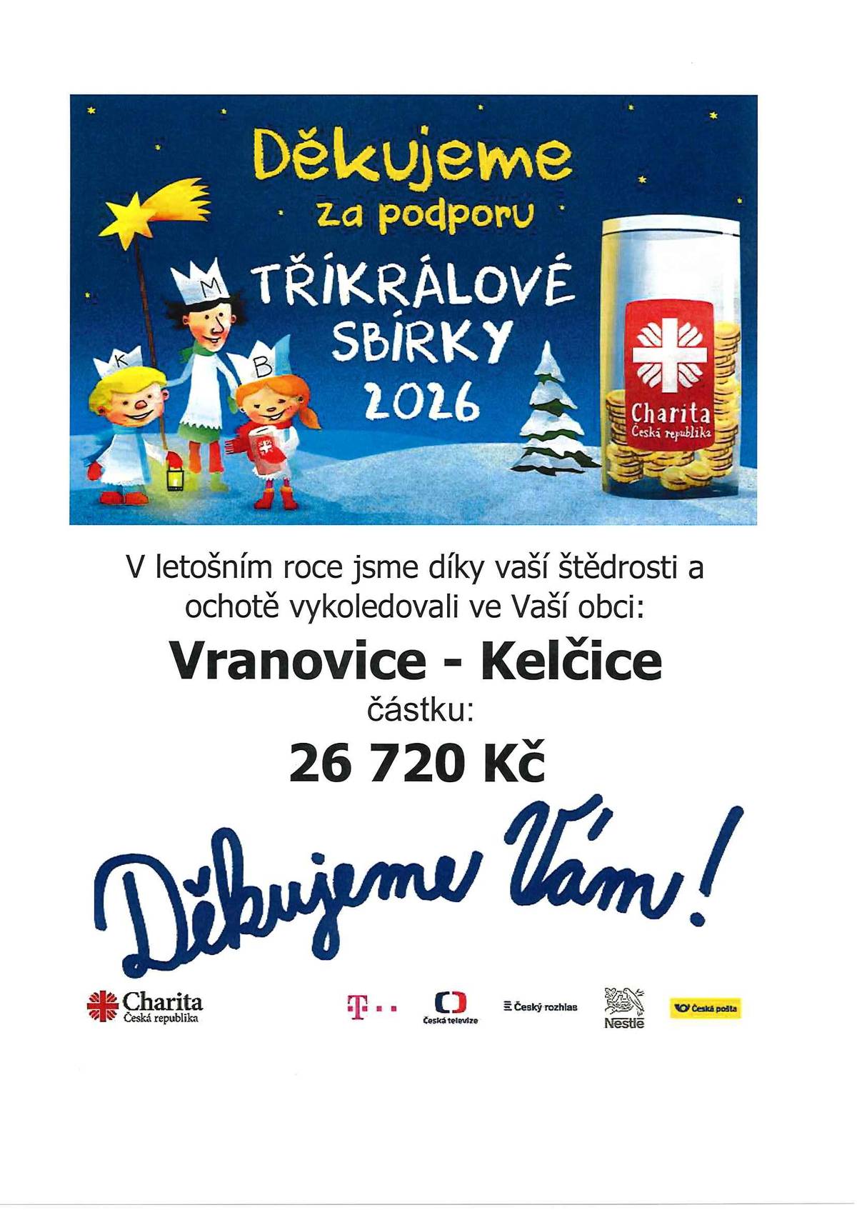 Spočítáno a odevzdáno.