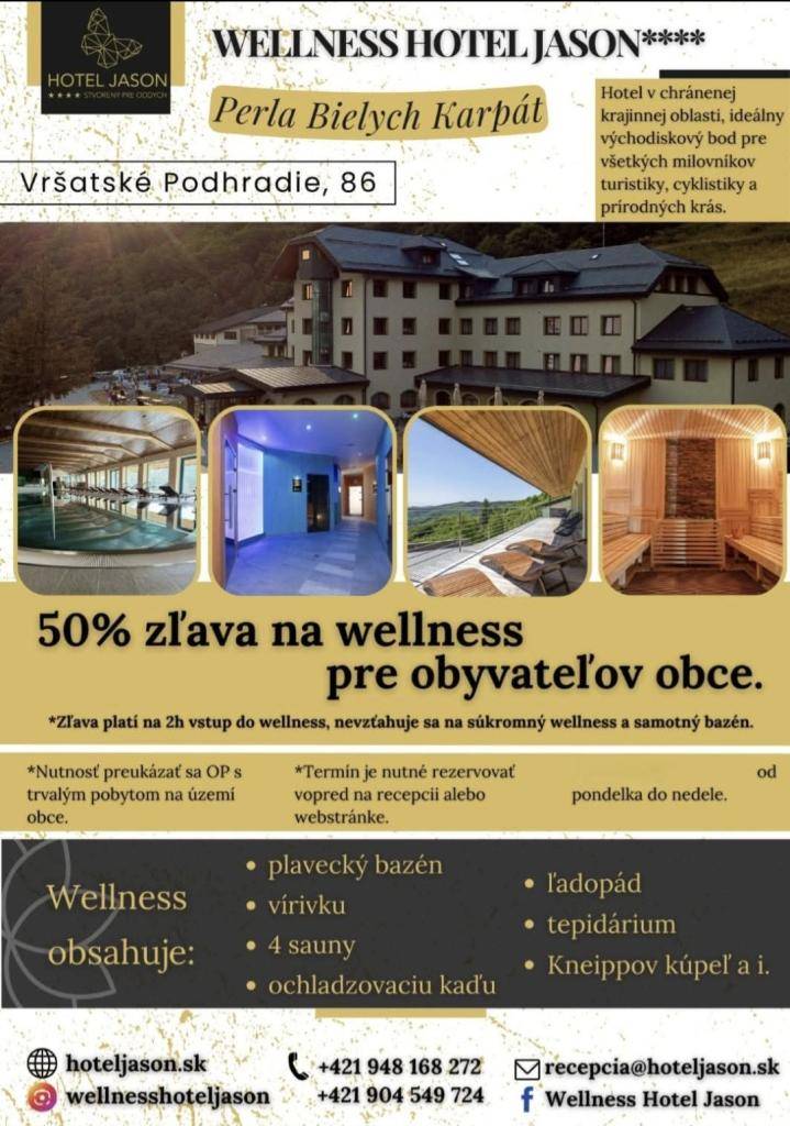 Hotel Jason 50% zľavy na vstup
