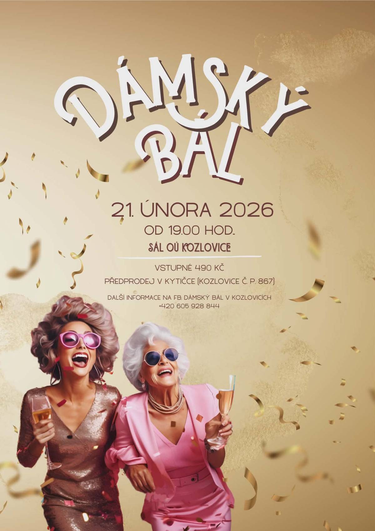 Na žádost pro Vás sdílíme pozvánku na ples.  https://www.facebook.com/events/s/damsky-bal-v-kozlovicich/1192101373013654/  Zveřejnila: Kristýna Amálie Heczková