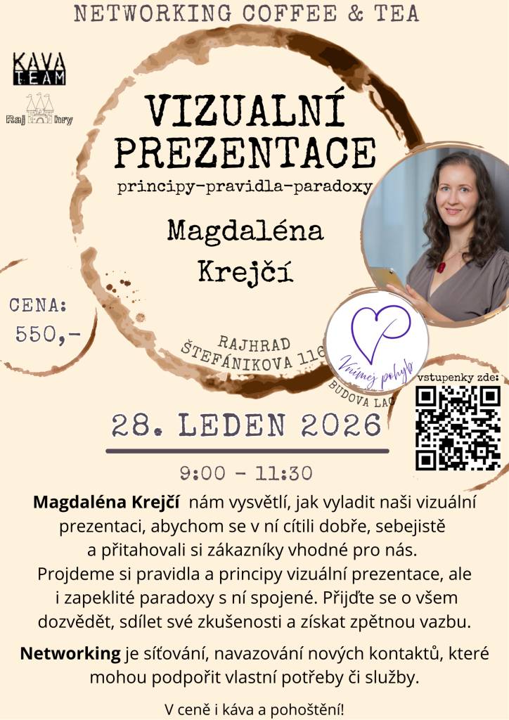 Pozvánka na akci Vizuální prezentace 28.1.2026 9:00 - 11:30