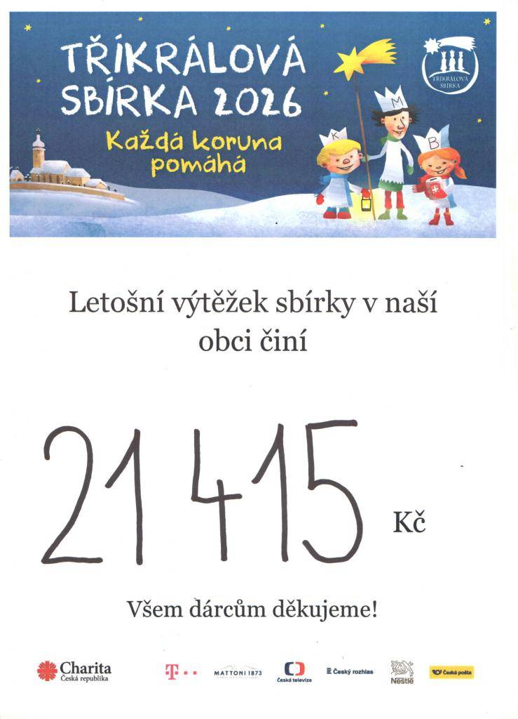 všem dárcům děkujeme