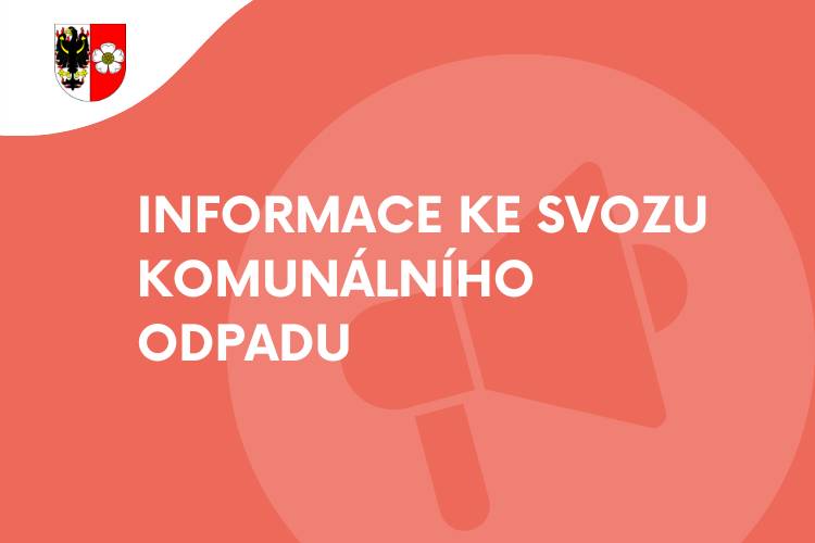 Vzhledem k dnešnímu nepříznivému počasí se společnosti FCC Regios nepodařilo zajistit svoz komunálního odpadu z některých ulic.    Náprava bude provedena v příštím týdnu. Žádáme obyvatele dotčených ulic, aby odpad umístili v uzavřených pytlích vedle popelnic.    Omlouváme se za komplikace.