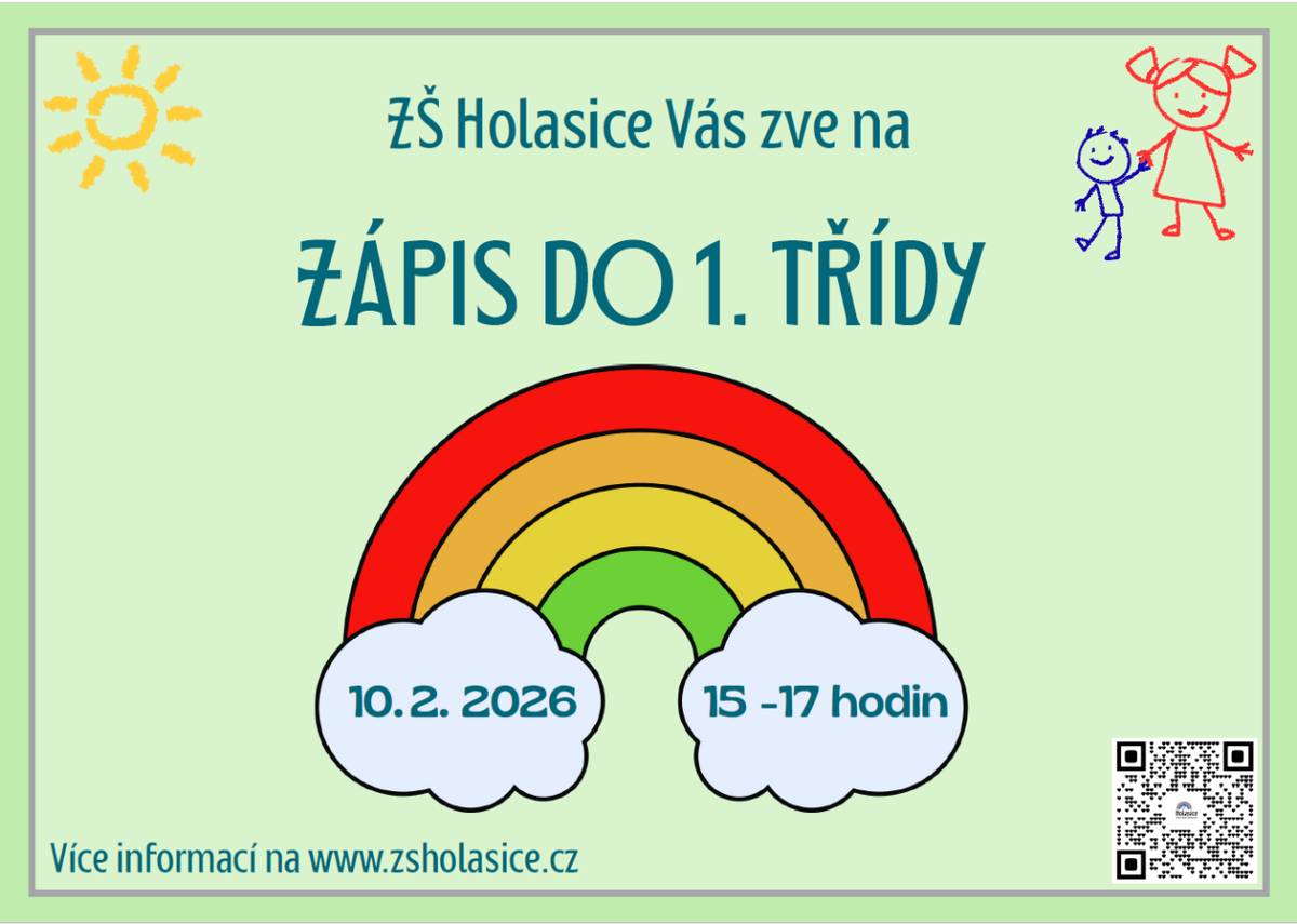 Zápis se uskuteční 10.2.2026 15:00 - 17:00