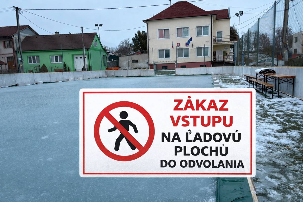 Prosíme občanov, aby nevstupovali na vytvorenú ľadovú plochu do odvolania. Počas nasledujúcich dní je predpoveď počasia v neprospech kvality ľadu. Plochu otvoríme, keď budú teploty pod bodom mrazu.