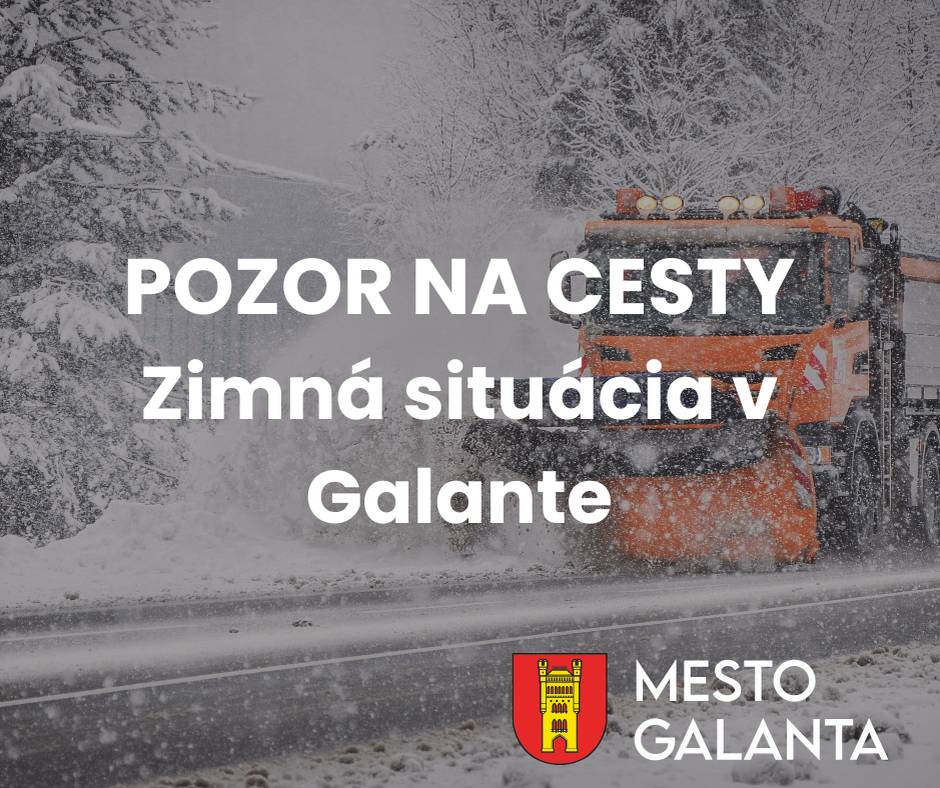 Technické služby mesta Galanta sú v teréne už od skorých ranných hodín. Priebežne zabezpečujú odhrnutie snehu a posyp mestských komunikácií, aby bola doprava v rámci možností čo najbezpečnejšia.