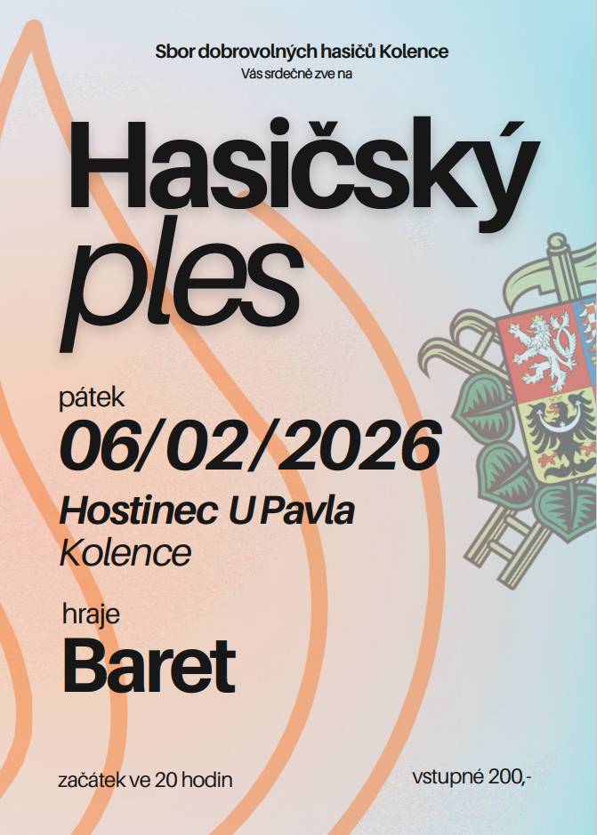 Hasičský ples Kolence