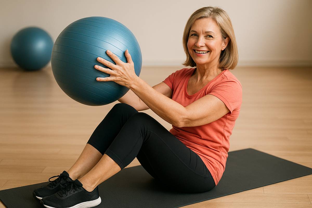 Cvičení pro ženy nejen 45+, které chtějí energii místo vyčerpání, zlepšit mobilitu kloubů, ulevit zádům, posílit střed těla, ale také zpevnit a tvarovat postavu cviky na velkém míči a s vlastní vahou na podložce. Každý čtvrtek v 19:00 hod. ve velkém sále KD Lažany. Cena 130 Kč, začátek 15.1. 2026. Pro rezervace a info volejte paní Šmardovou na tel.: 733 656 607.