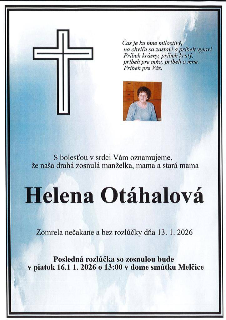 Smútočné oznámenie....