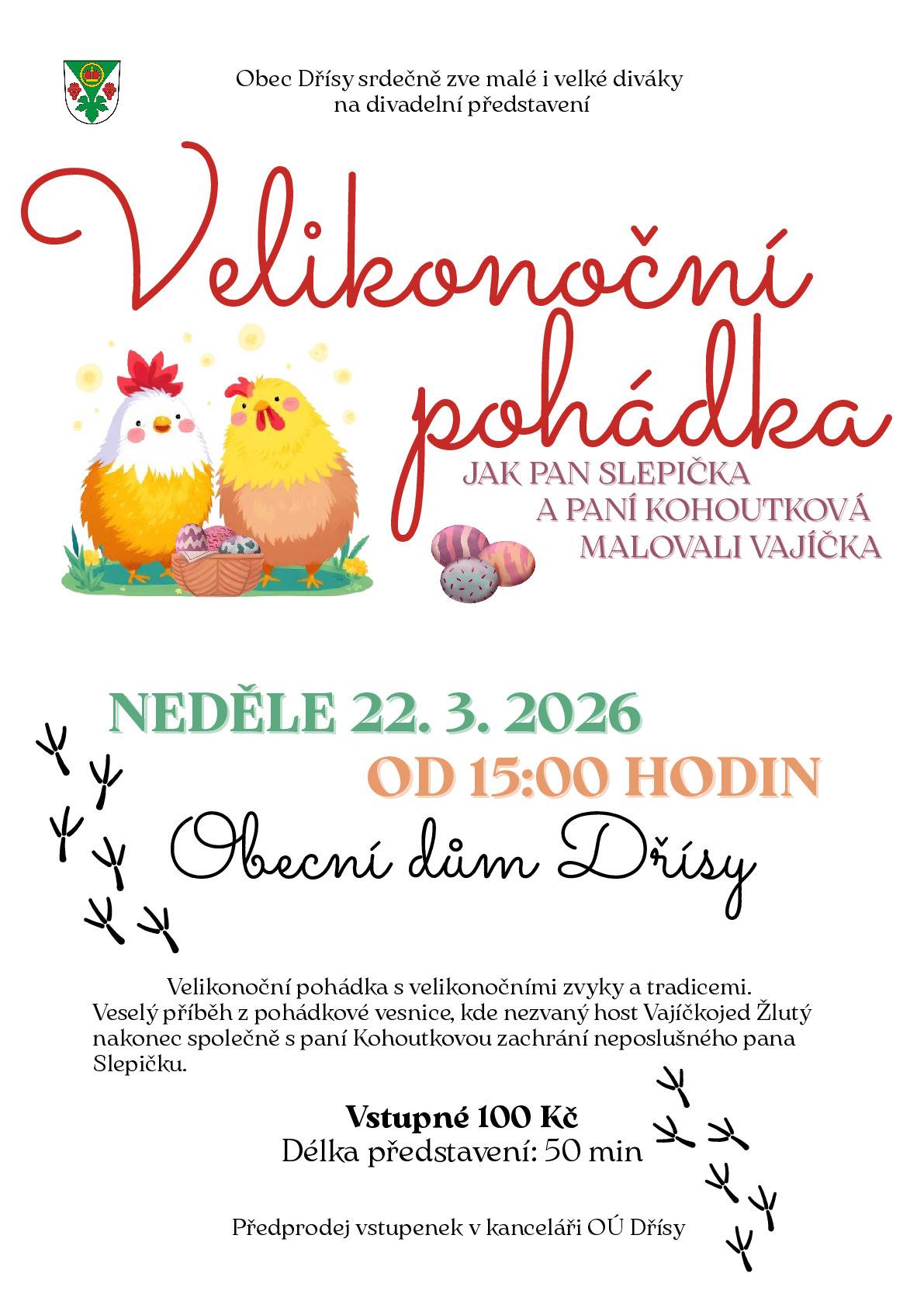 Velikonoční pohádka ,,Jak pan Slepička a paní Kohoutková malovali vajíčka"