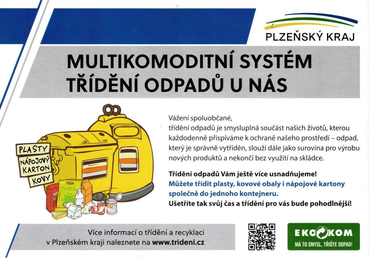 Podrobnější informace o třídění a recyklaci odpadů v ČR naleznete na www.jaktridit.cz