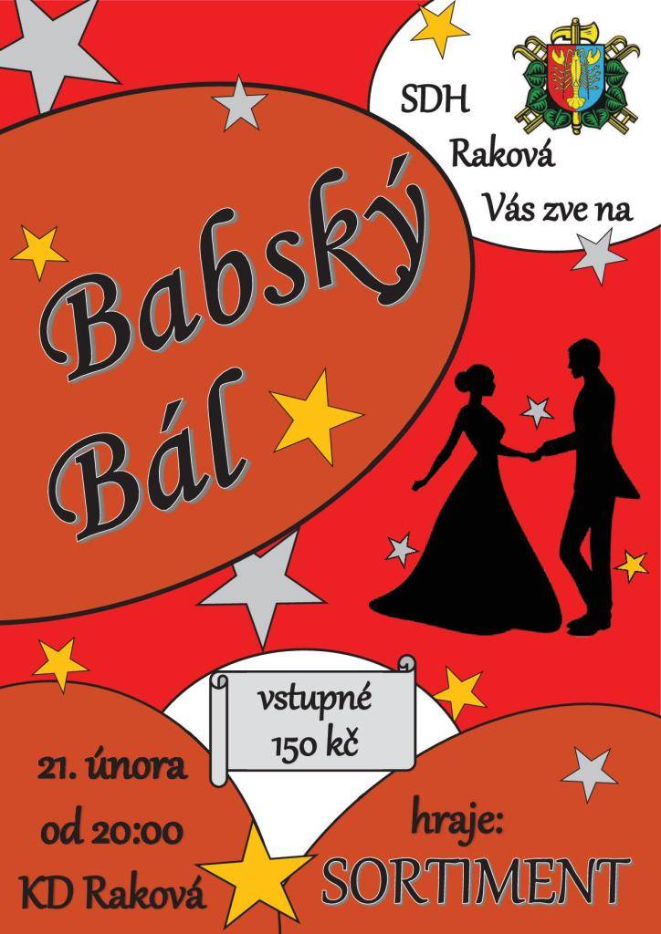 Sbor dobrovolných hasičů v Rakové Vás zve na Babský bál, který se bude konat 21. února 2026 od 20 hodin v Kulturním domě v Rakové.