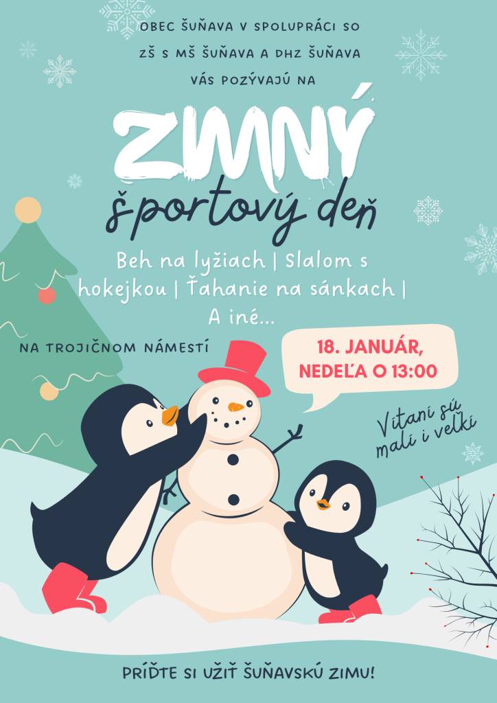 Zimný športový deň je určený pre všetkých, ktorí majú radi pohyb a zimné športy. Podujatie ponúkne rôzne športové aktivity a súťaže pre deti aj dospelých, s dôrazom na aktívne trávenie času a zapojenie celej rodiny.