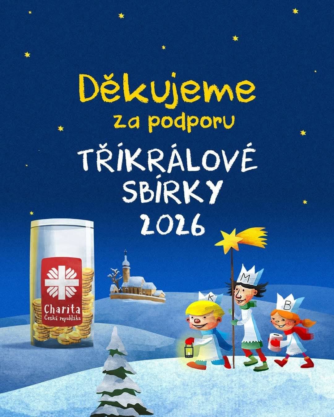 Výtěžek Tříkrálové sbírky je letos opět rekordní. Darovali jste celkem 35.500 Kč, které podpoří činnost Domácího hospicu Západ z.s. v Tachově. Zveme vás na Masopustní průvod Studánkou, který se koná 31.1.2026 od 14h. Sraz u kulturního domu. Možnost zapůjčení masky. Více info na OÚ Studánka.