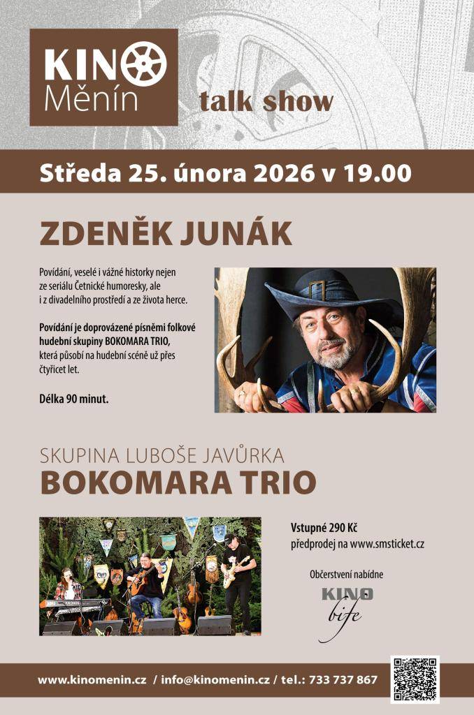 Přednáška o brněnském podzemí a talk show Zdeňka Junáka.