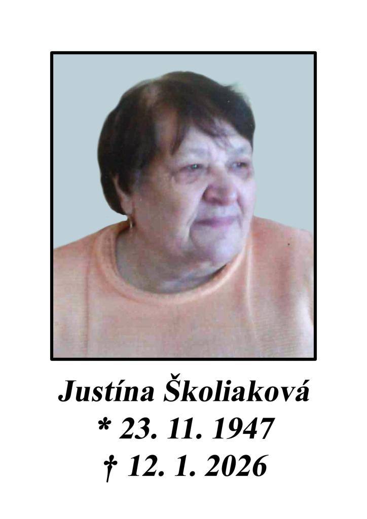 Posledná rozlúčka sa uskutoční 17. 1. o 10.00 hod. v dome smútku v Liptovskej Tepličke.