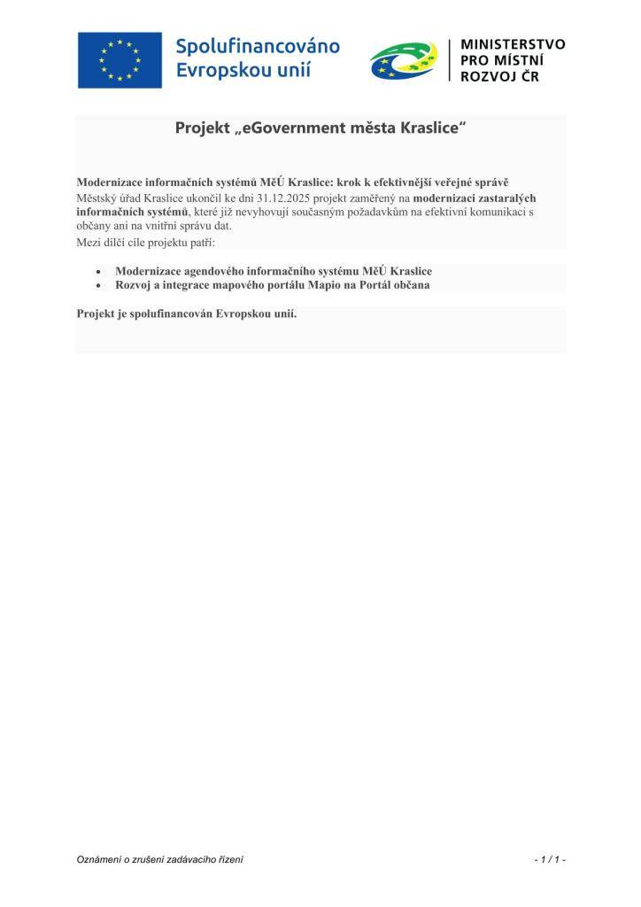 Modernizace informačních systémů MěÚ Kraslice: krok k efektivnější veřejné správě.