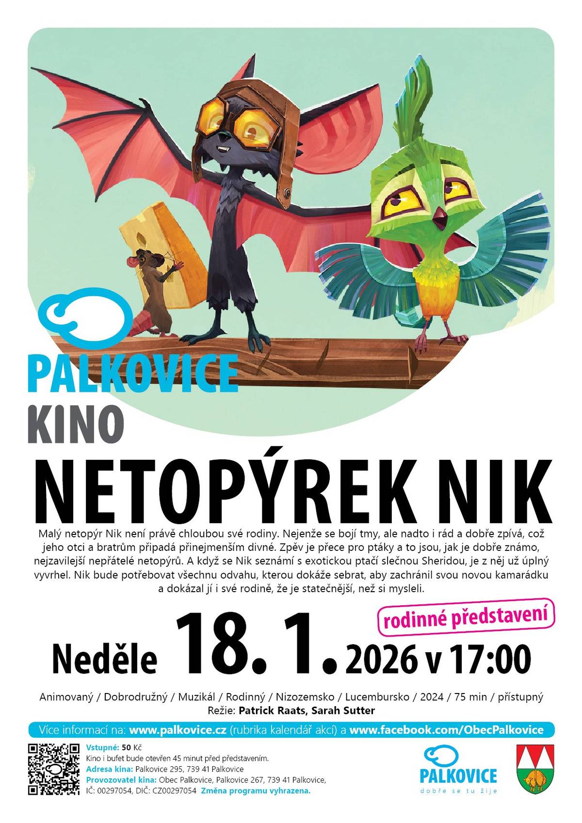 Neděle 18. 1. 2026 v 17:00   Vstupné: 50 Kč