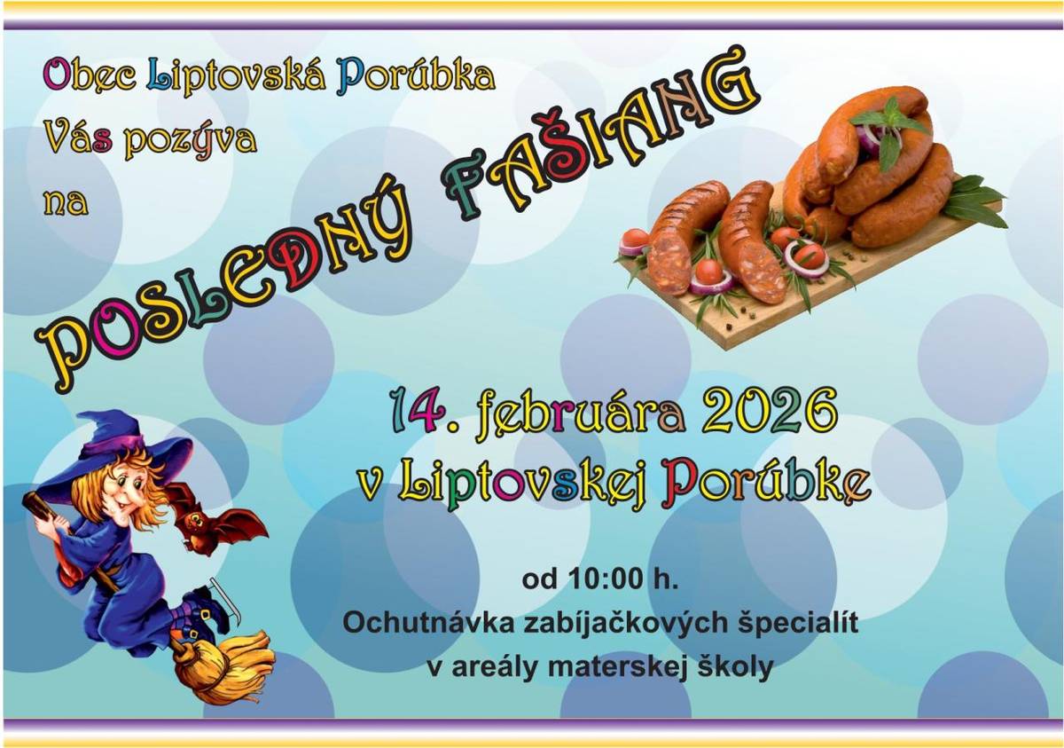 dňa:  14. februára 2026  kde:  areál materskej školy  čas: od 10.00 h