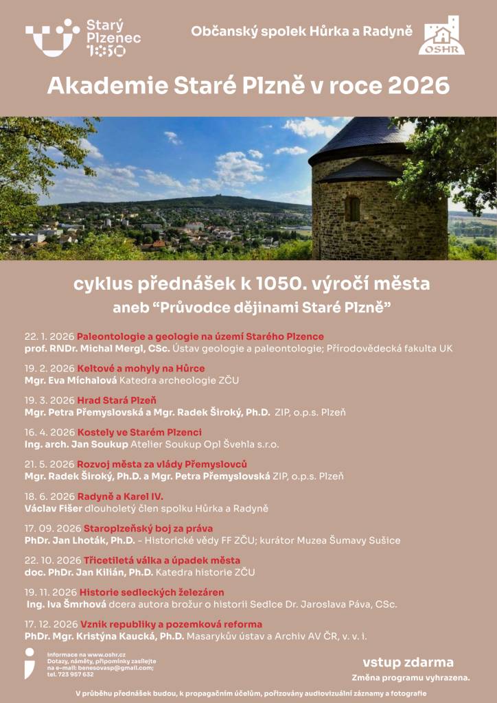 Cyklus přednášek k 1050. výročí města aneb „Průovdce dějinami Staré Plzně“