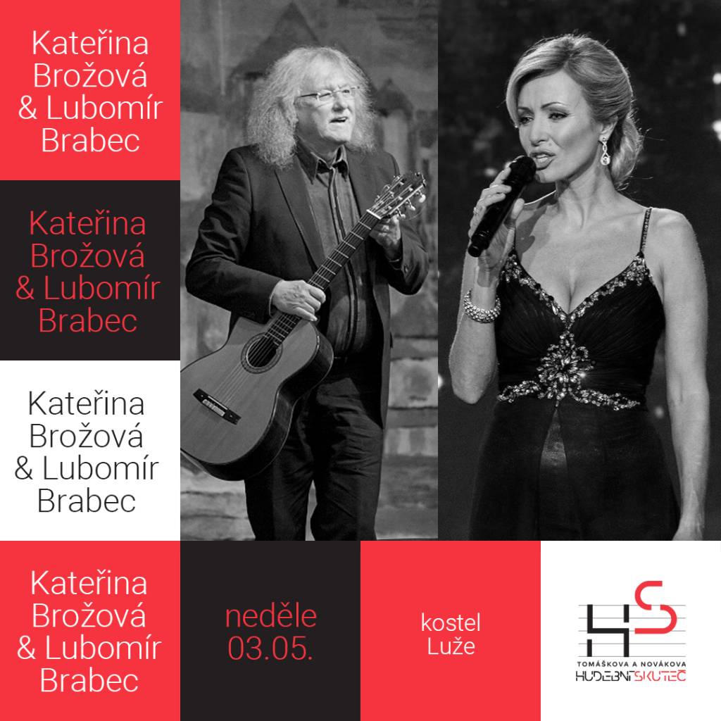 🎶 Prodej vstupenek zahájen 🎶  Na Informačním centru je zahájen prodej vstupenek na koncert ✨ Kateřina Brožová & Lubomír Brabec ✨ který se uskuteční 3. 5. 2026 v 16 h. v kostele na Chlumku v Luži.  🎟️ Cena vstupenky: 300 Kč