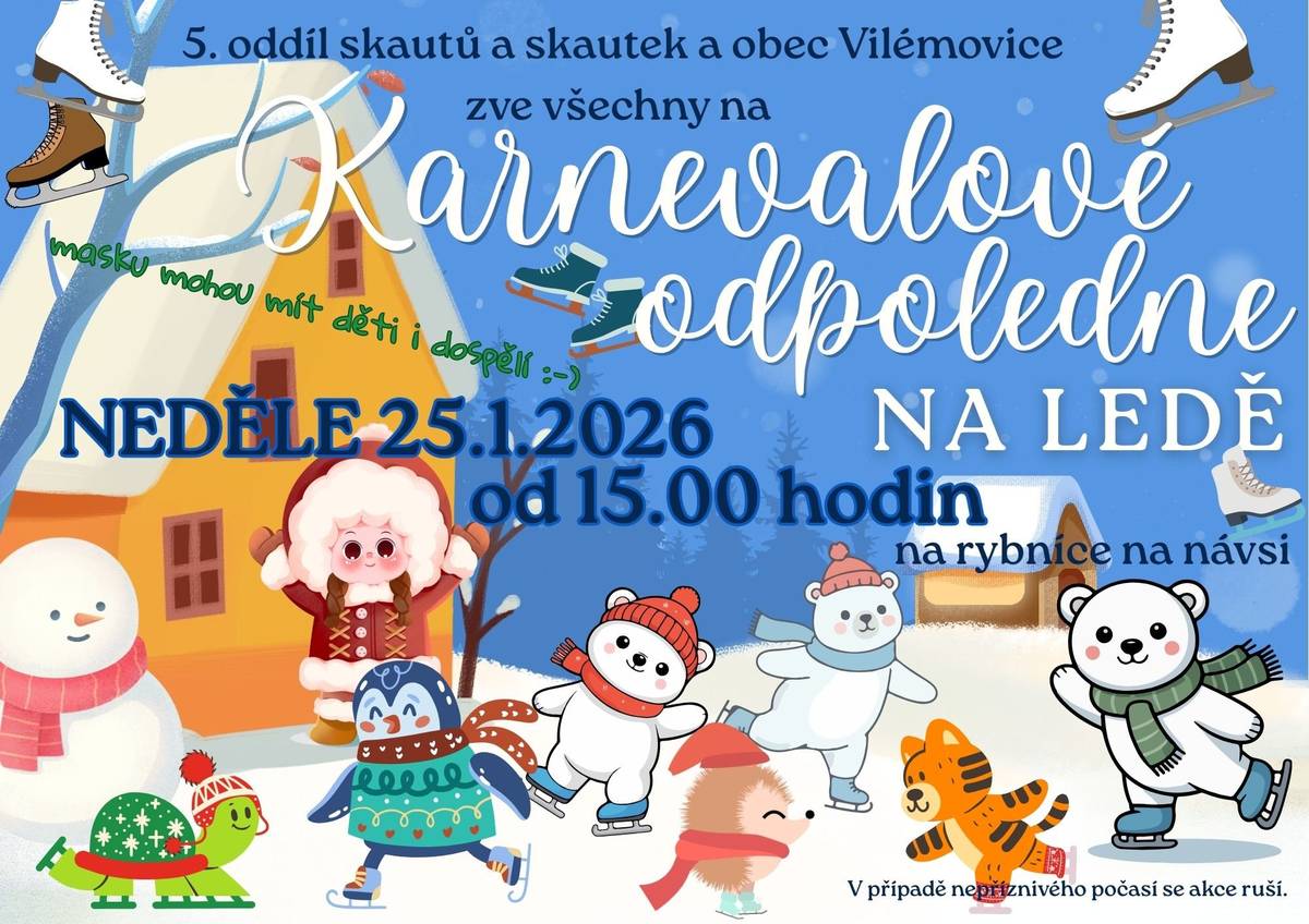 Karnevalové odpoledne na ledě