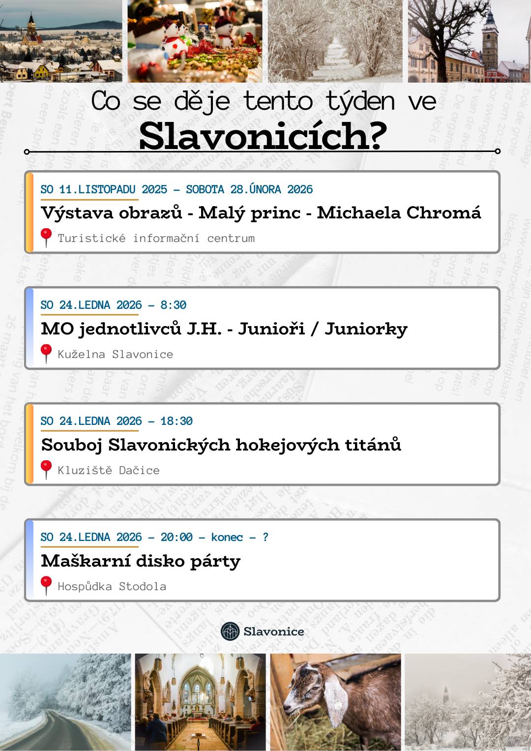 Co se děje tento týden ve Slavonicích?