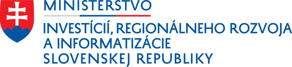 „Realizované s finančnou podporou Ministerstva investícií, regionálneho rozvoja a informatizácie Slovenskej republiky – program Podpora najmenej rozvinutých okresov“