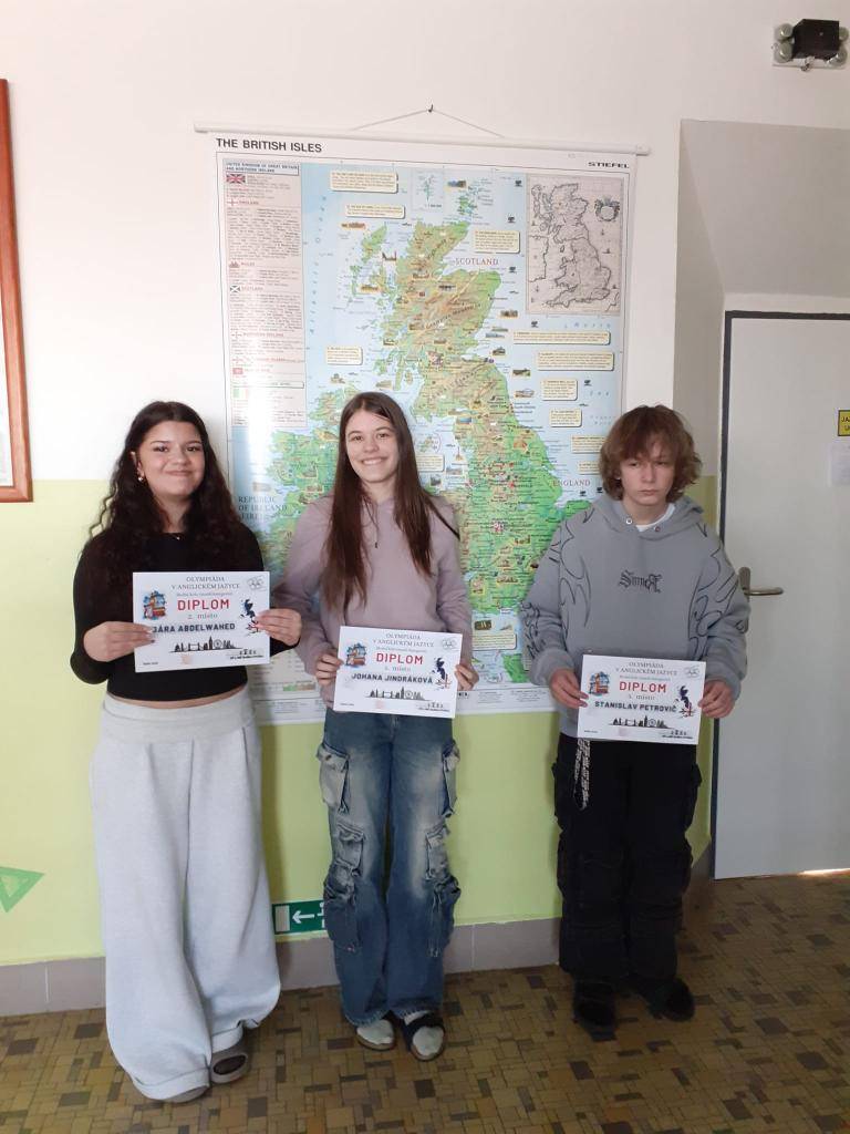 Začátkem ledna proběhlo vyhodnocení školního kola olympiády v anglickém jazyce.