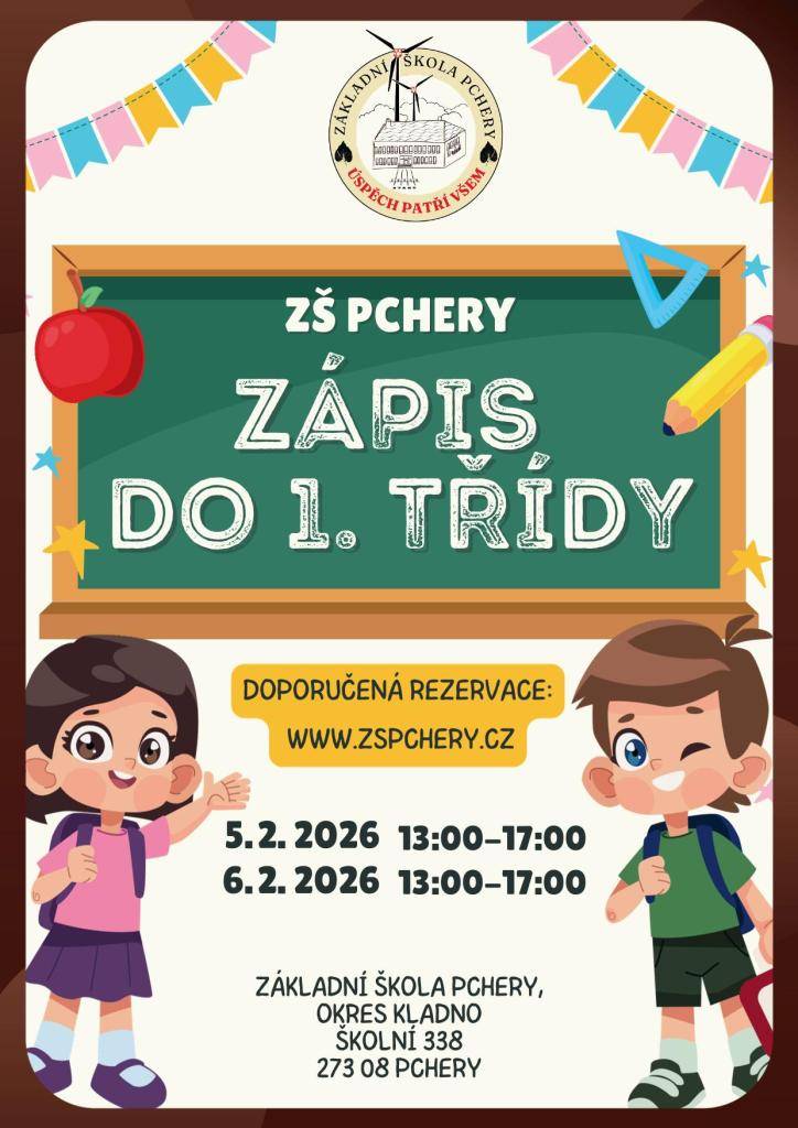 ZŠ Pchery - zápis do 1.třídy