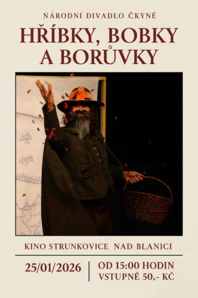 Vtipná a poučná pohádka v podání Národního divadla Čkyně pro děti od 1 do 101 let.