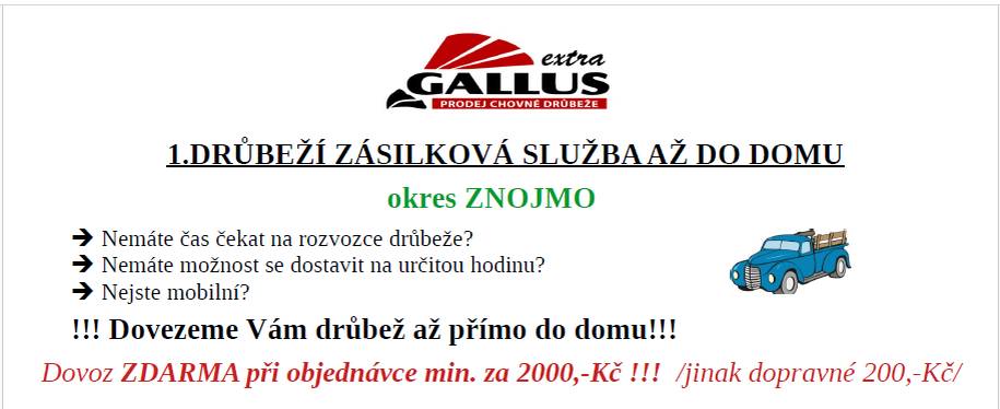 DRŮBEŽÍ ZÁSILKOVÁ SLUŽBA AŽ DO DOMU