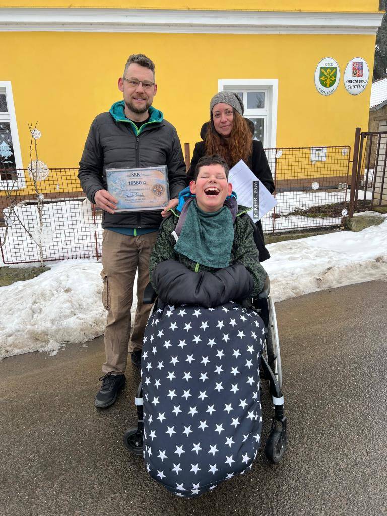 Obec Chotěšov děkuje všem občanům, kteří se zapojili do sbírky Tři králové 2026 a přispěli na podporu Jakuba Štěpánka. Díky vaší štědrosti se podařilo vybrat částku 16 580 Kč.