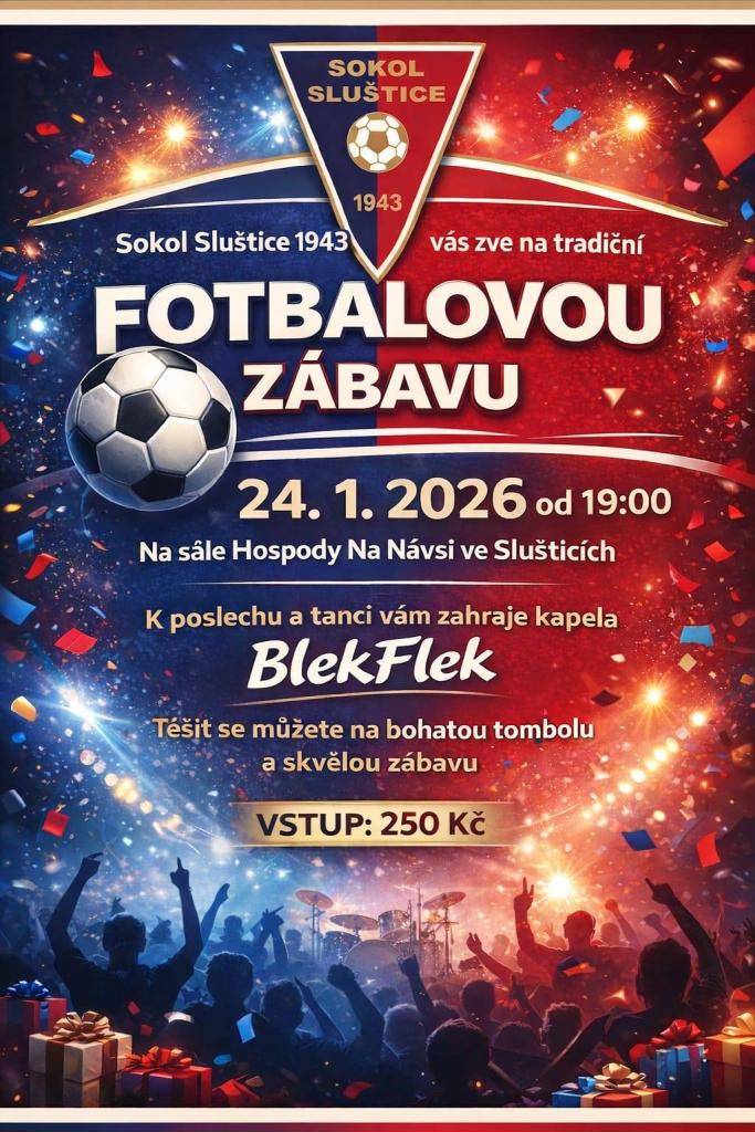 v sobotu 24. ledna 2026 od 19:00 hodin, v kulturním sále v Hospodě na Návsi