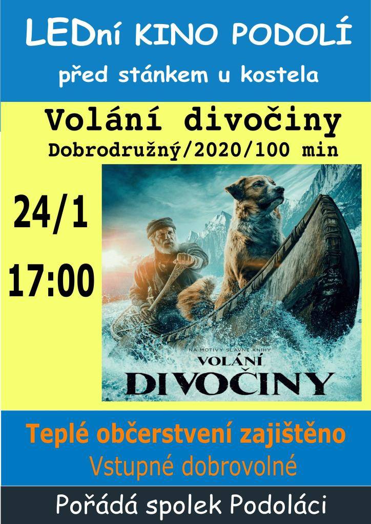 Spolek Podoláci vás srdečně zve na promítání LEDního kina v Podolí.